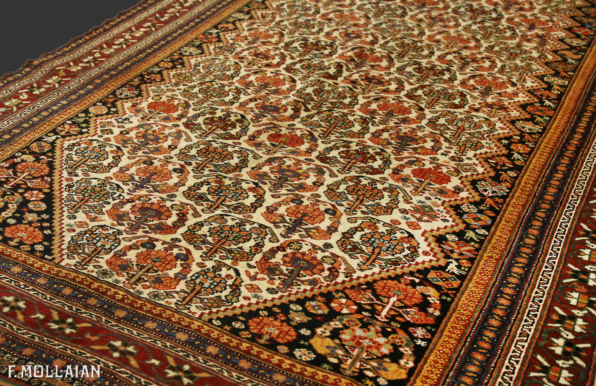 Tapis Persan Antique Kashkuli n°:97183079